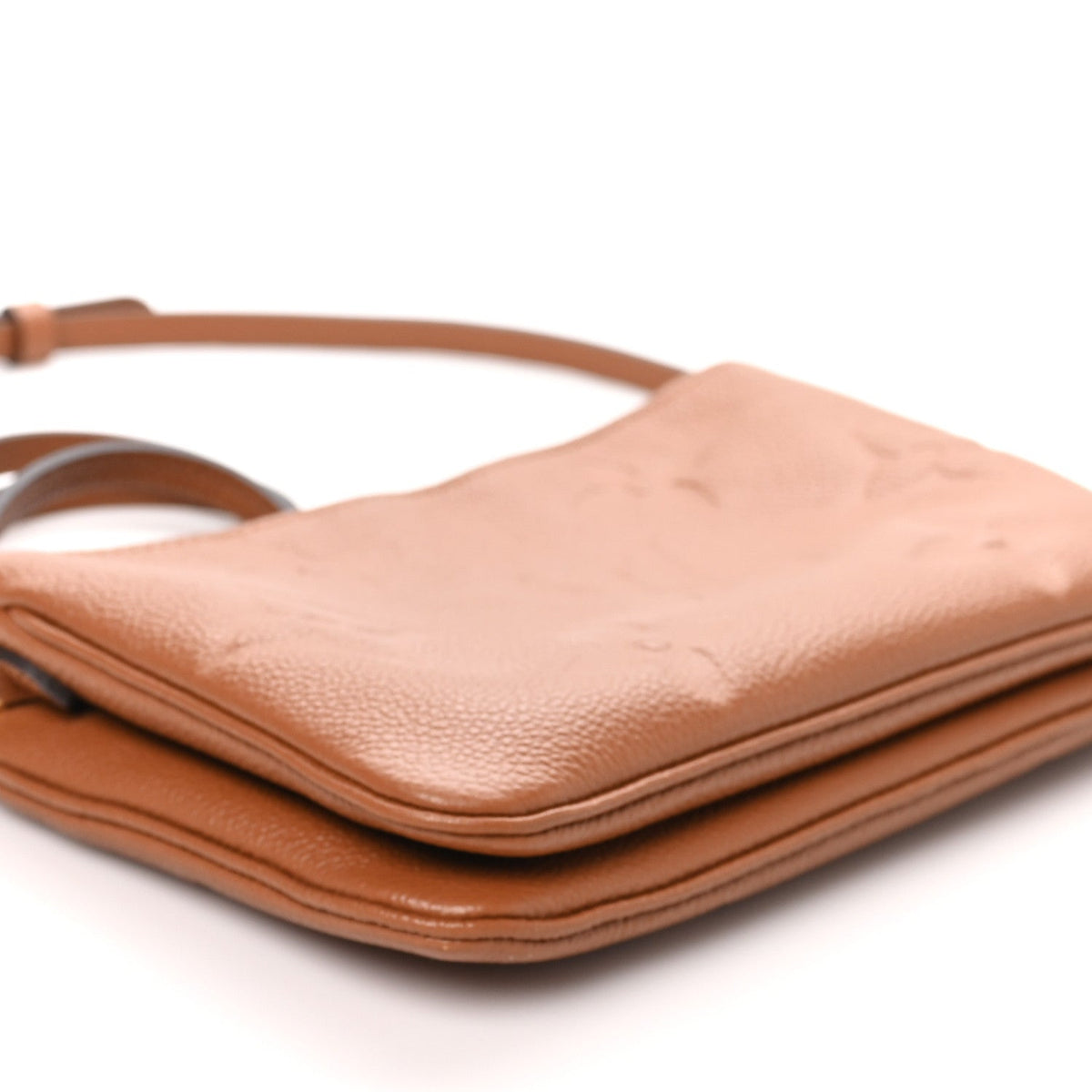 Empreinte Monogram Giant Double Zip Pochette Caramel