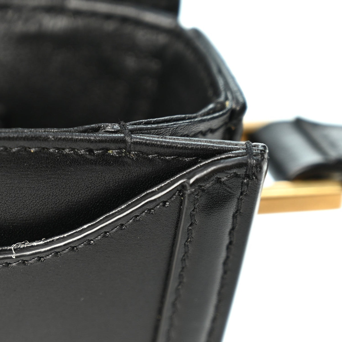 Smooth Calfskin Small Solferino Satchel Black