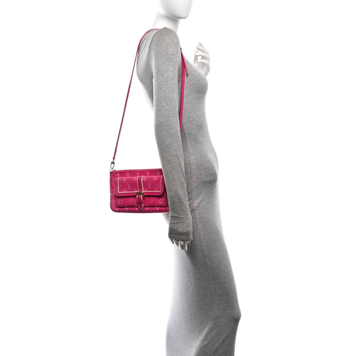 Monogram Fall For You Maxi Multi Pochette Accessories Fuchsia