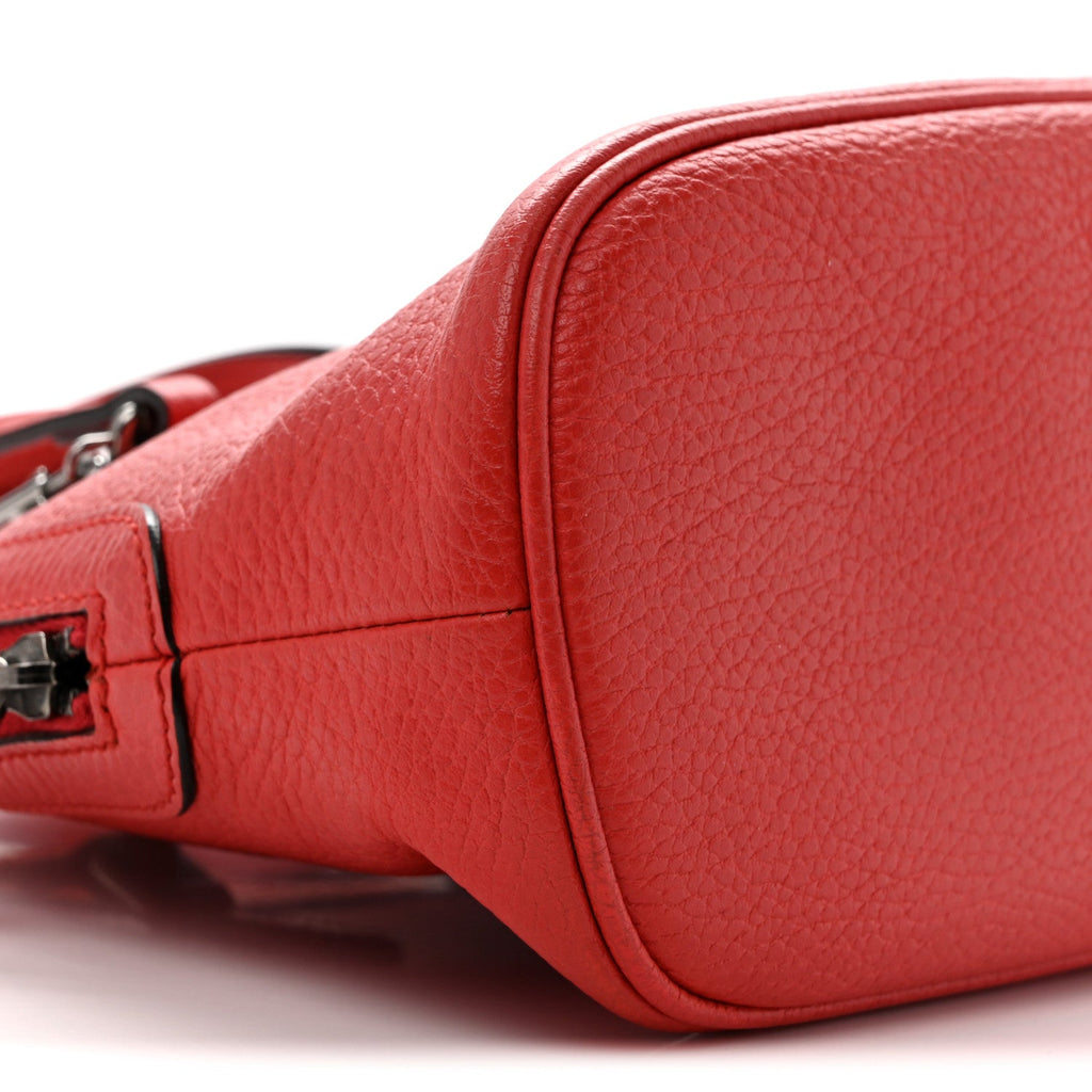 Calfskin Mini Dome Bag Sporting Red