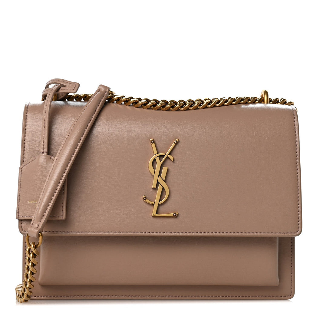 Calfskin Medium Monogram Sunset Dark Beige