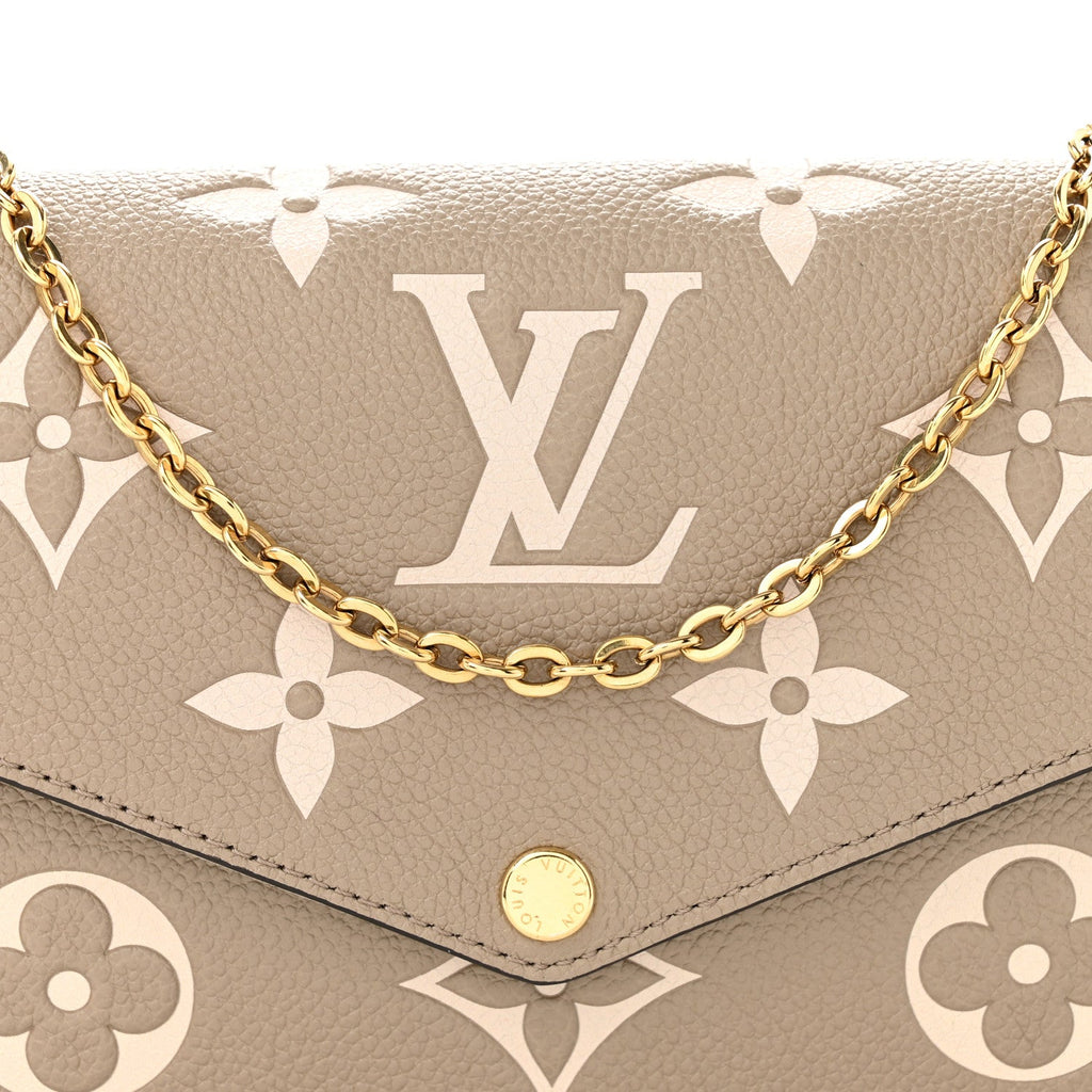 Empreinte Monogram Giant Felicie Pochette Tourterelle Creme