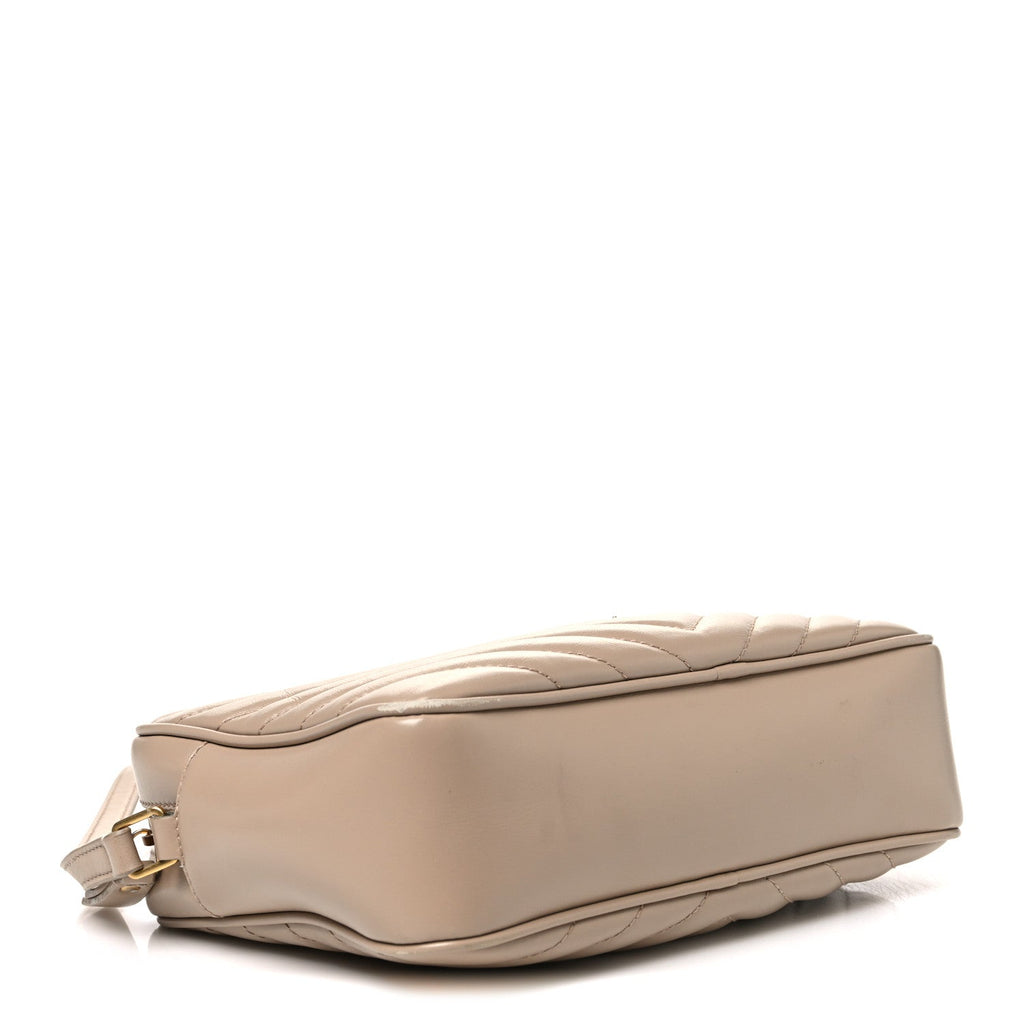 Calfskin Matelasse Monogram Lou Camera Bag Dark Latte
