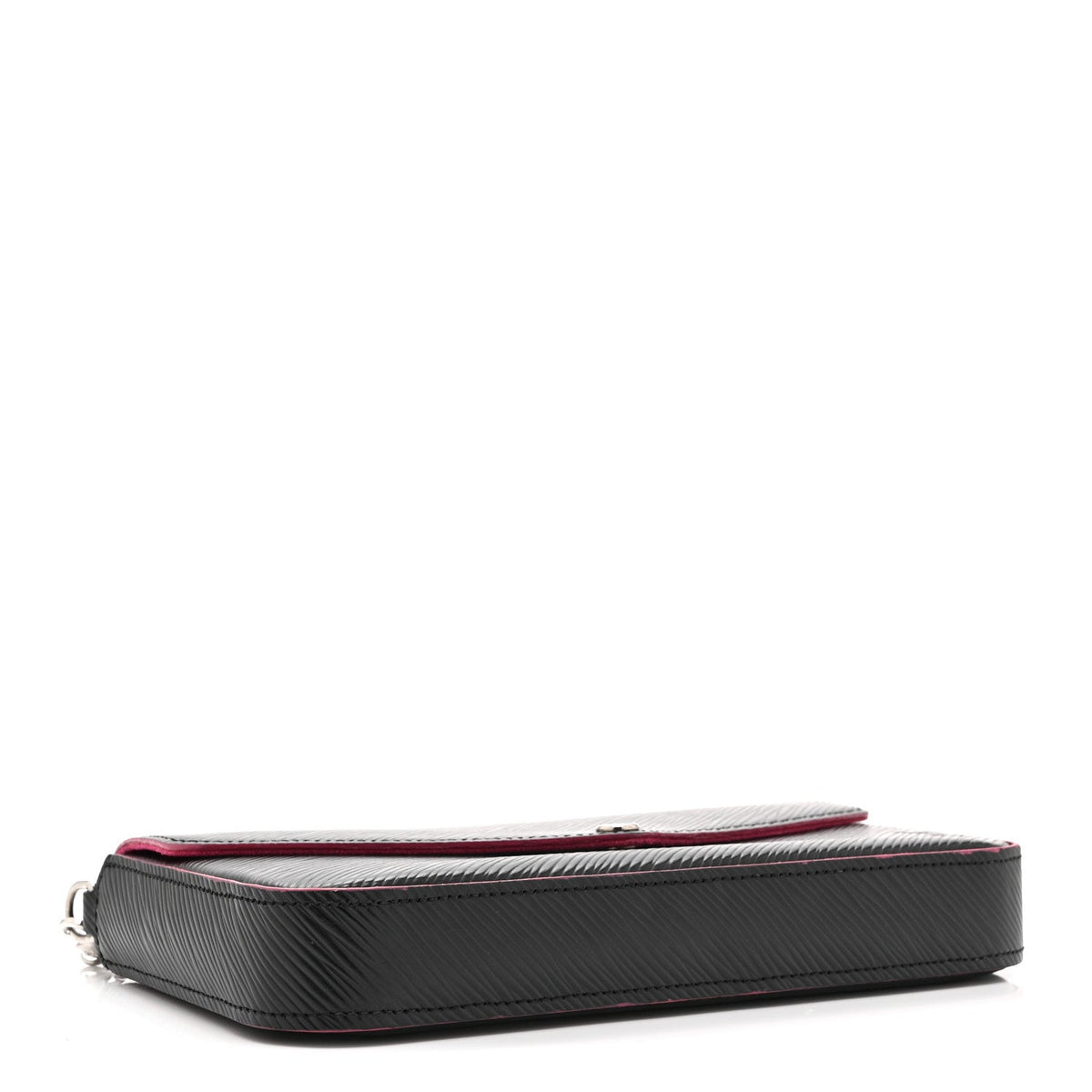 Epi Pochette Felicie Black Hot Pink