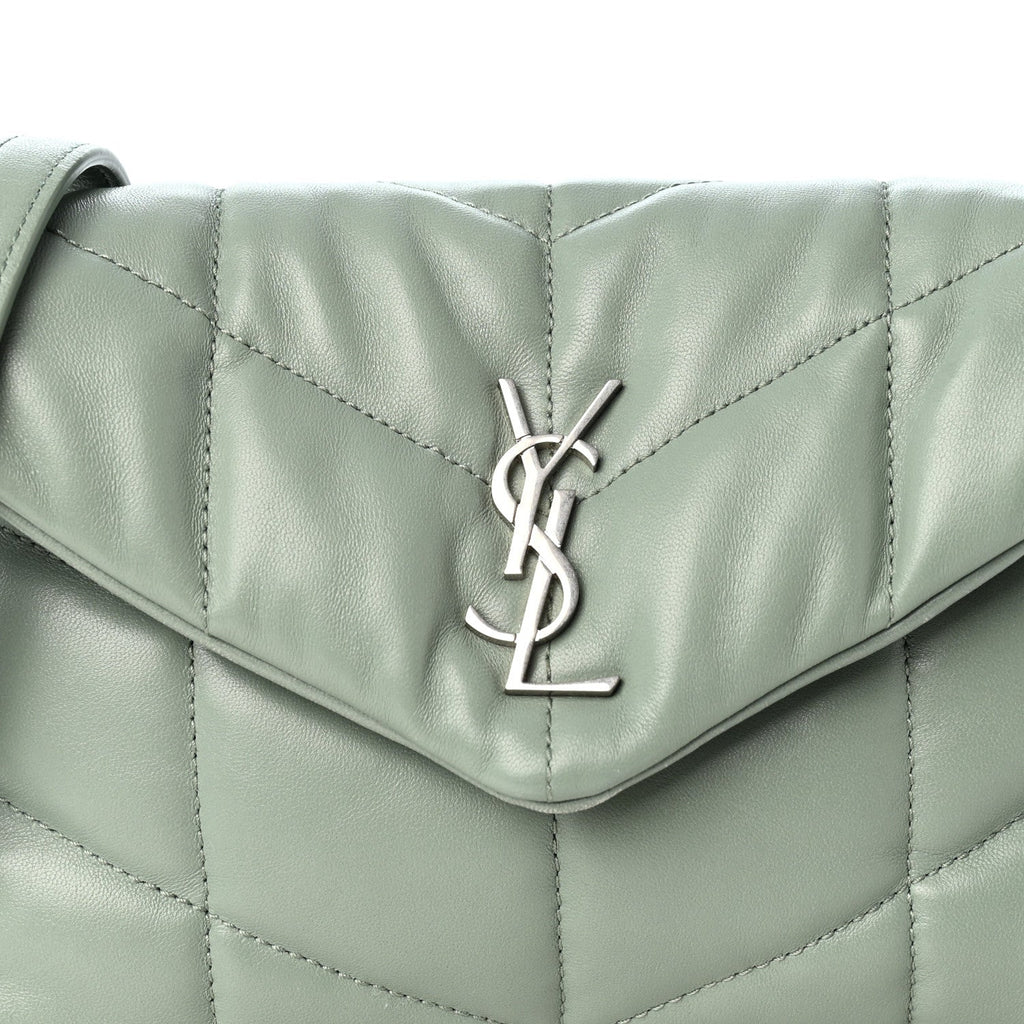 Lambskin Quilted Toy Loulou Puffer Monogram Chain Satchel Mint