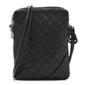 Calfskin Quilted Medium Cambon Messenger Black