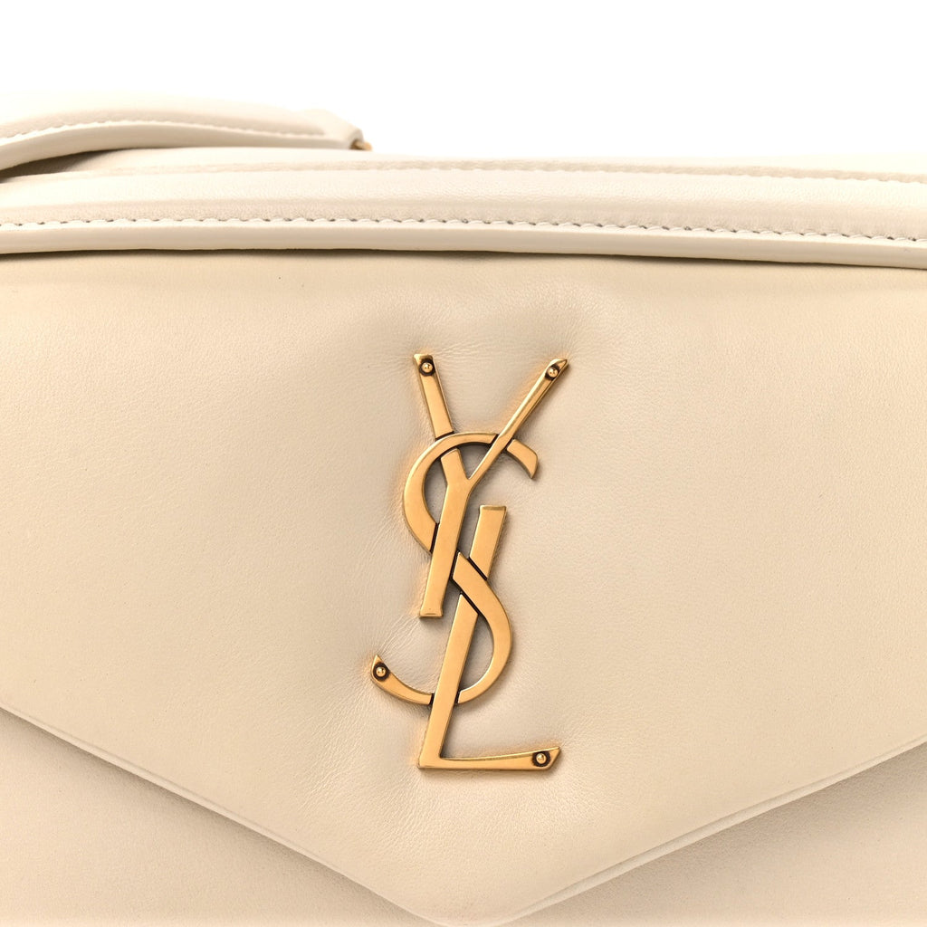 Plunged Lambskin Calypso Blanc Vintage