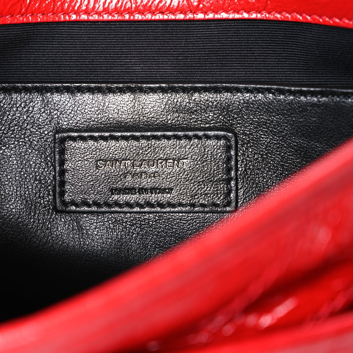 Crinkled Calfskin Matelasse Monogram Baby Niki Chain Satchel Rouge Eros