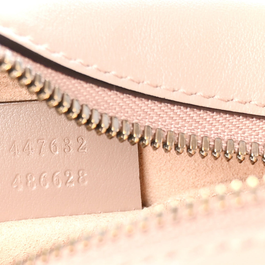 Calfskin Matelasse Small GG Marmont Chain Shoulder Bag Porcelain Rose