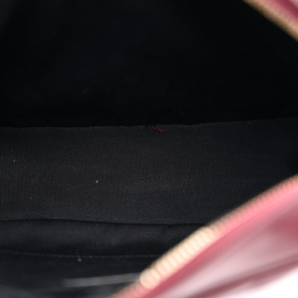 Calfskin Matelasse Monogram Lou Camera Bag Dark Legion Red