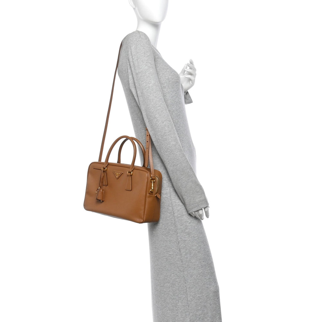 Saffiano Lux Bauletto Caramel