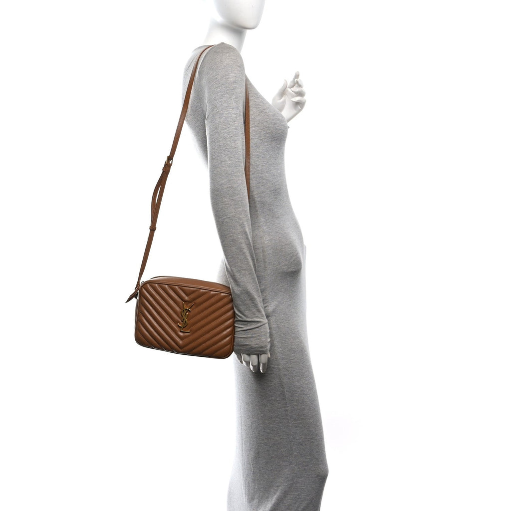 Calfskin Matelasse Monogram Lou Camera Bag Cinnamon
