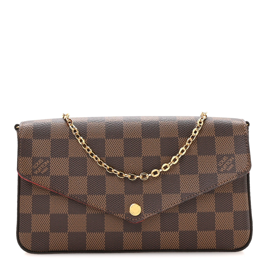 Damier Ebene Pochette Felicie Chain Wallet
