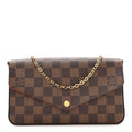 Damier Ebene Pochette Felicie Chain Wallet