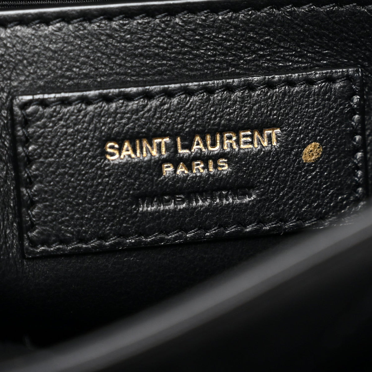 Lambskin Matelasse Monogram Baby Niki Chain Satchel Black