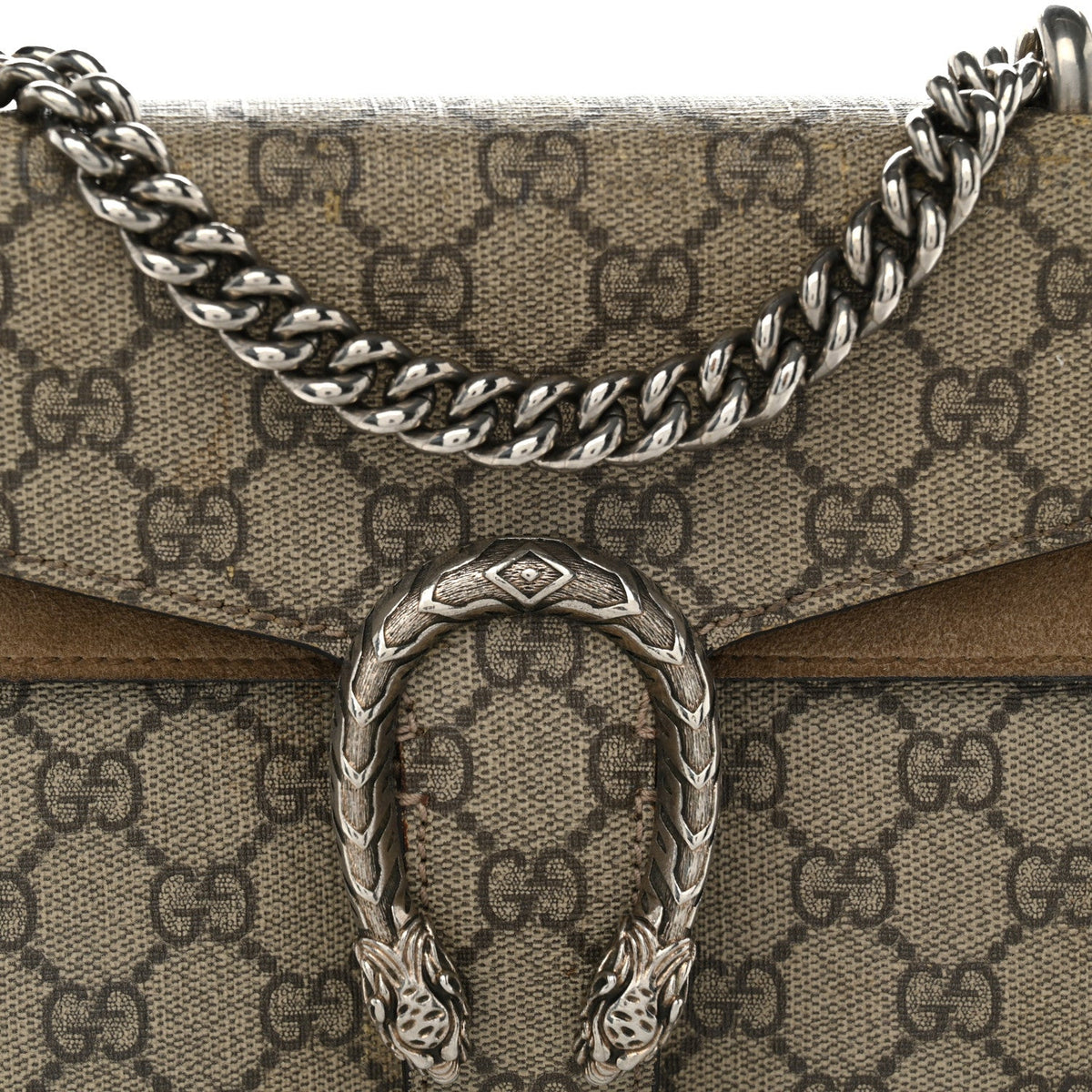 GG Supreme Monogram Mini Dionysus Shoulder Bag Taupe