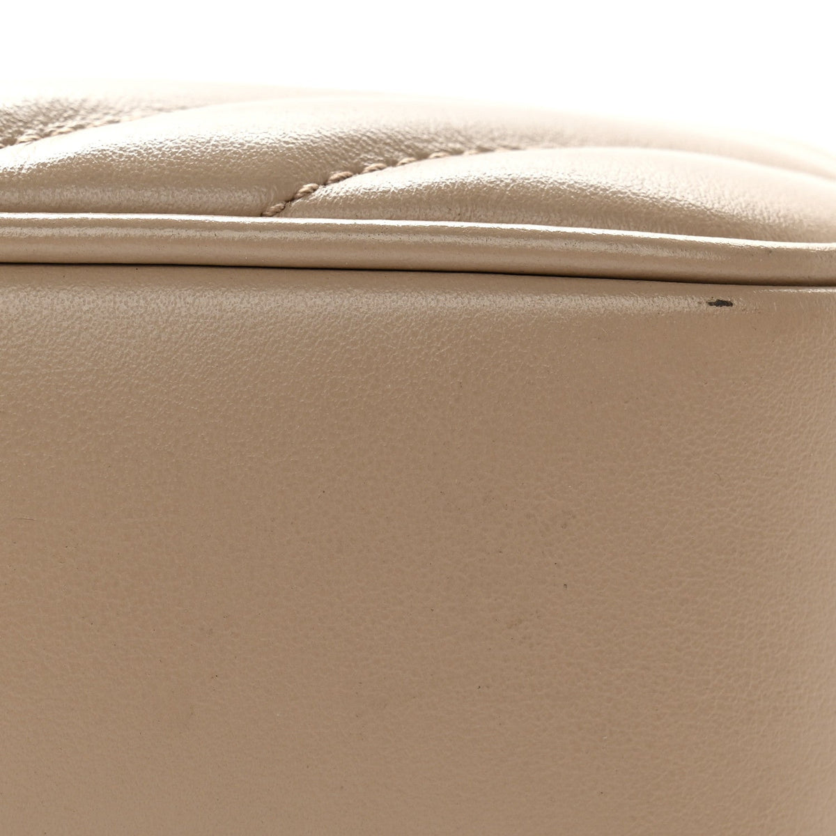 Calfskin Matelasse Monogram Lou Camera Bag Dark Beige