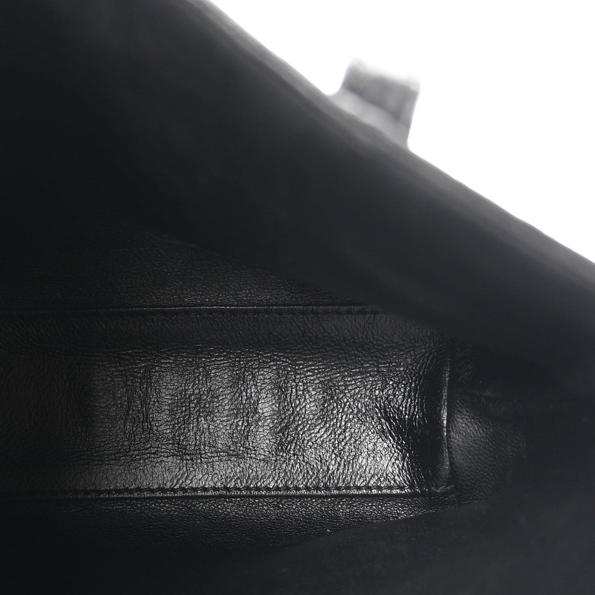 Calfskin Crocodile Embossed Paris Mini Toy Shopper Tote Black