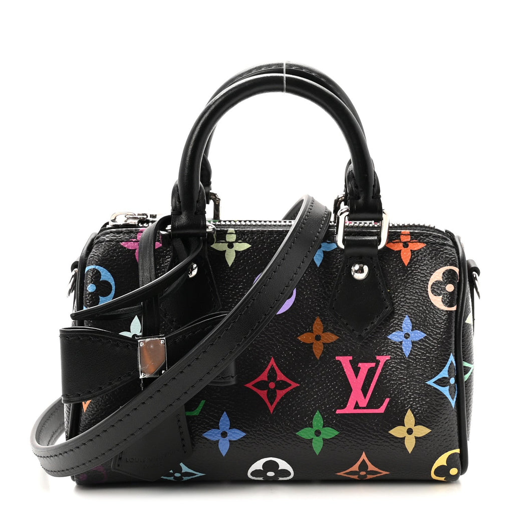 LV X TM Monogram Multicolor Nano Speedy Black