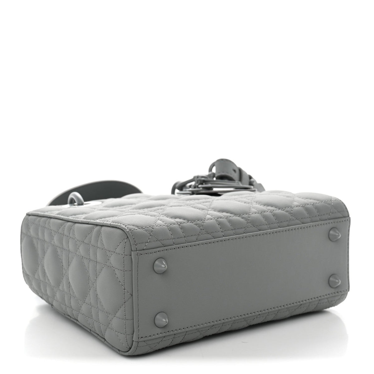 Ultra Matte Calfskin Cannage Small My ABCDior Lady Dior Grey