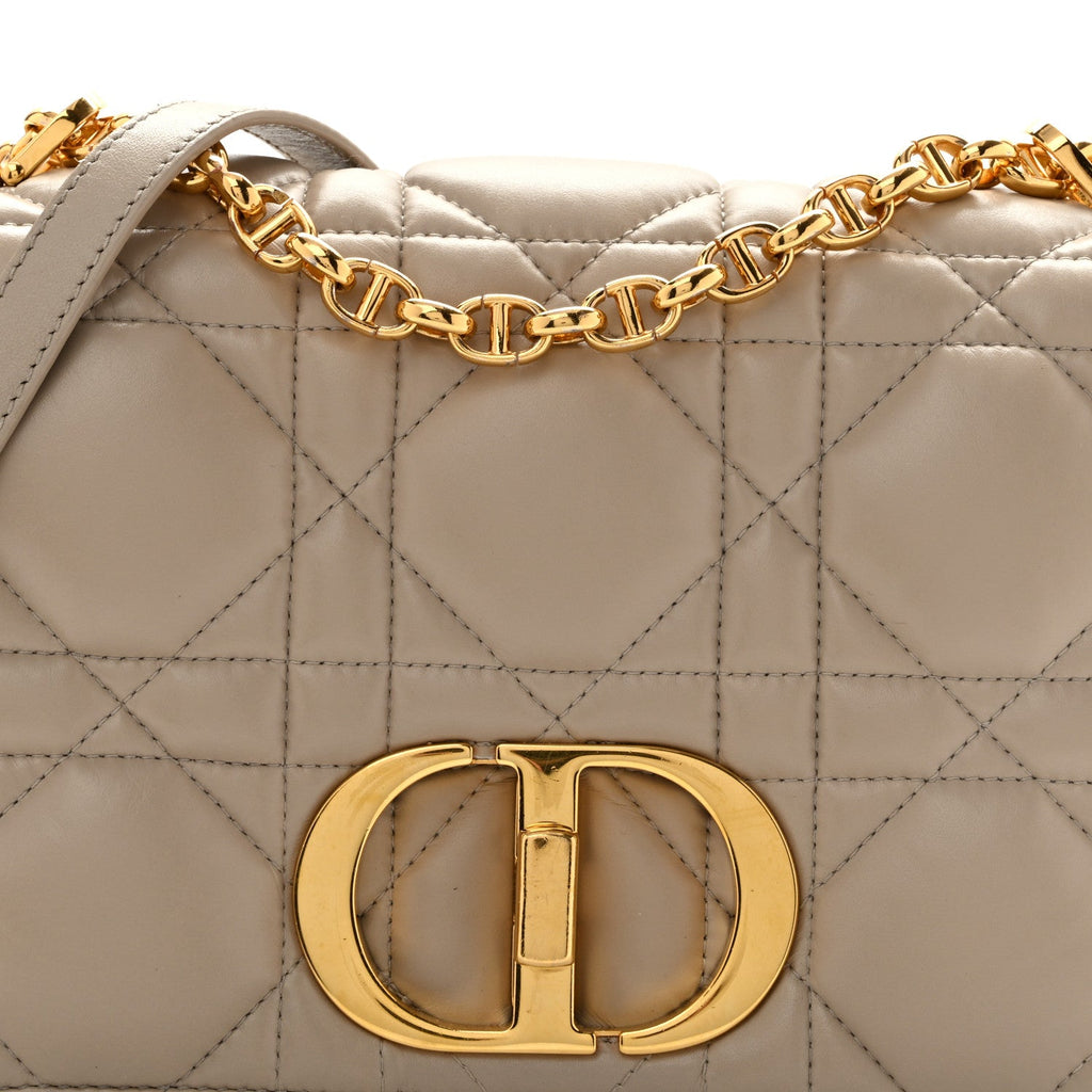 Calfskin Macrocannage Medium Caro Bag Sand