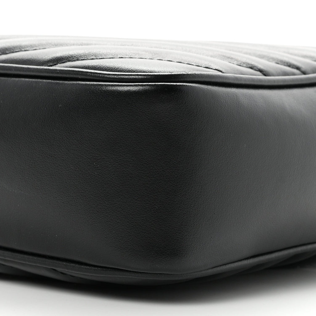 Calfskin Matelasse Monogram Lou Camera Bag Black