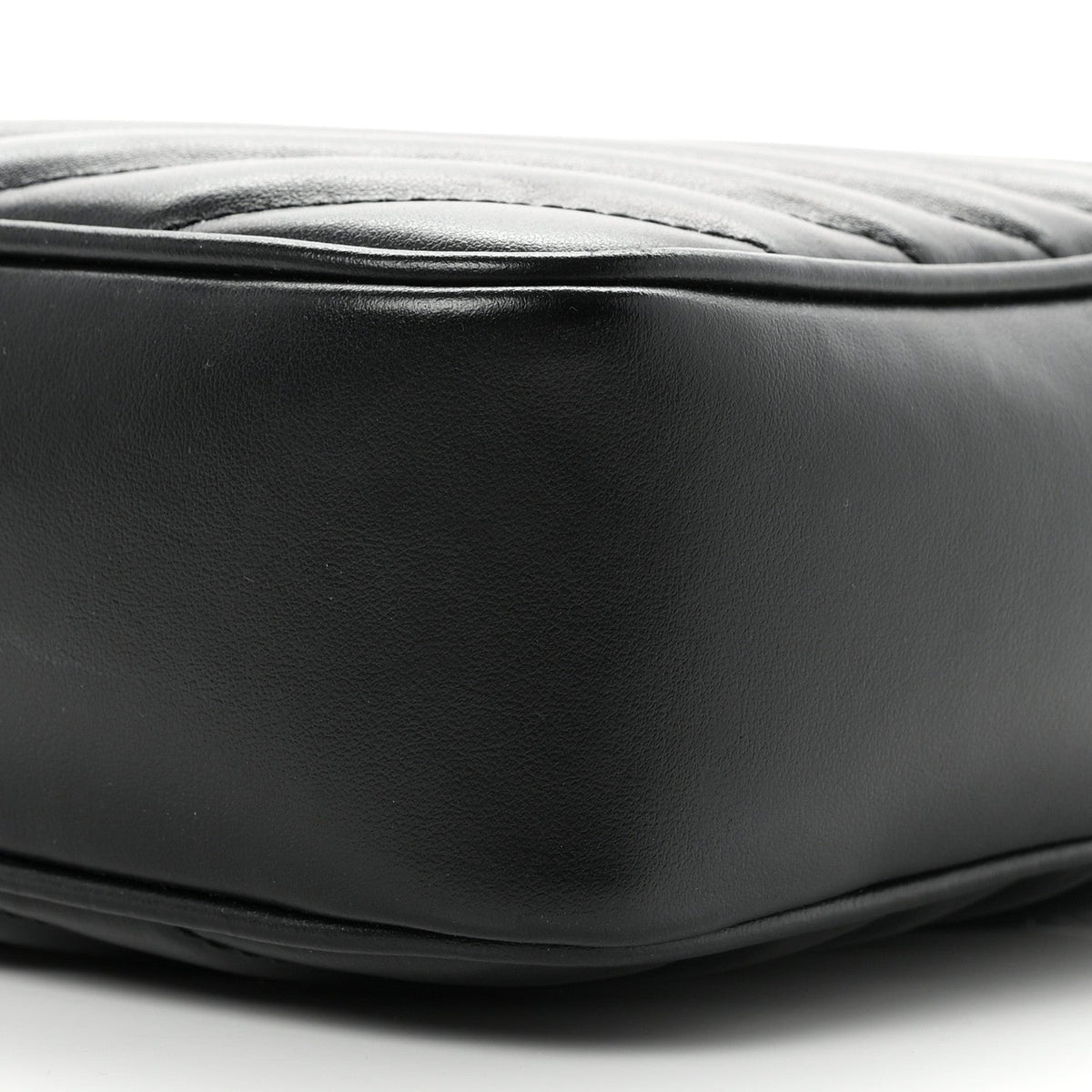 Calfskin Matelasse Monogram Lou Camera Bag Black