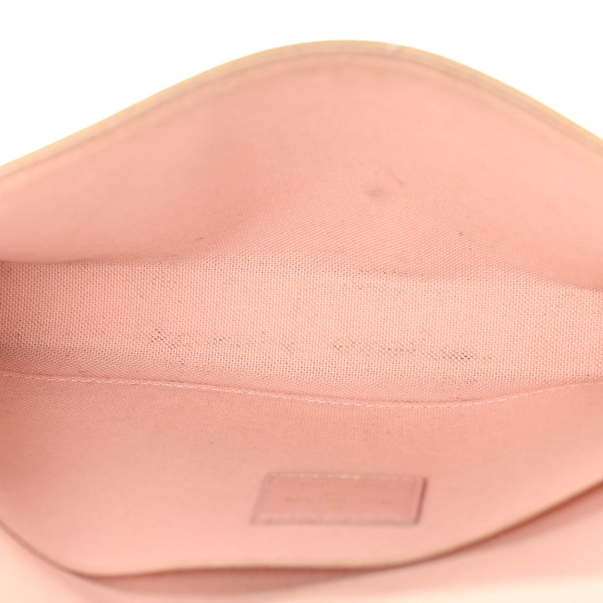 Damier Azur Pochette Felicie Chain Wallet Rose Ballerine