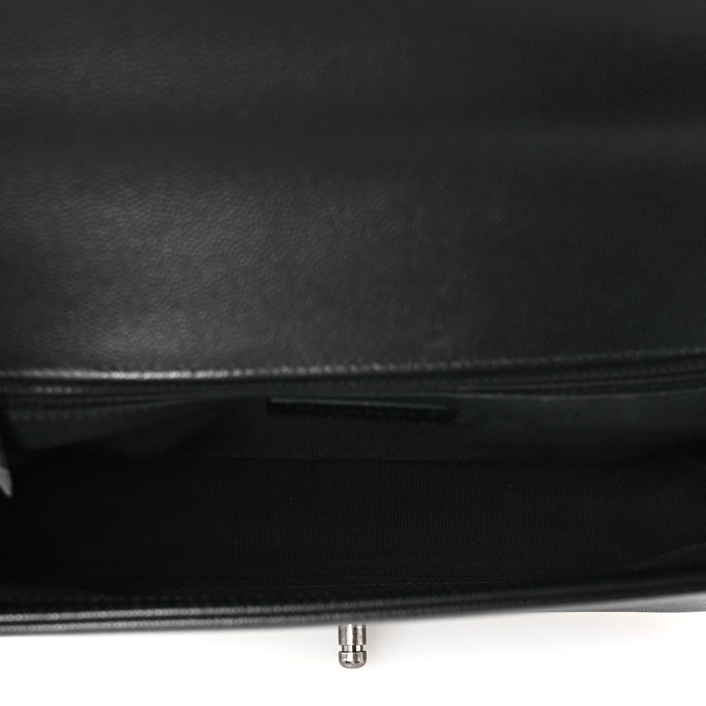 Caviar Quilted New Medium Boy Flap Black