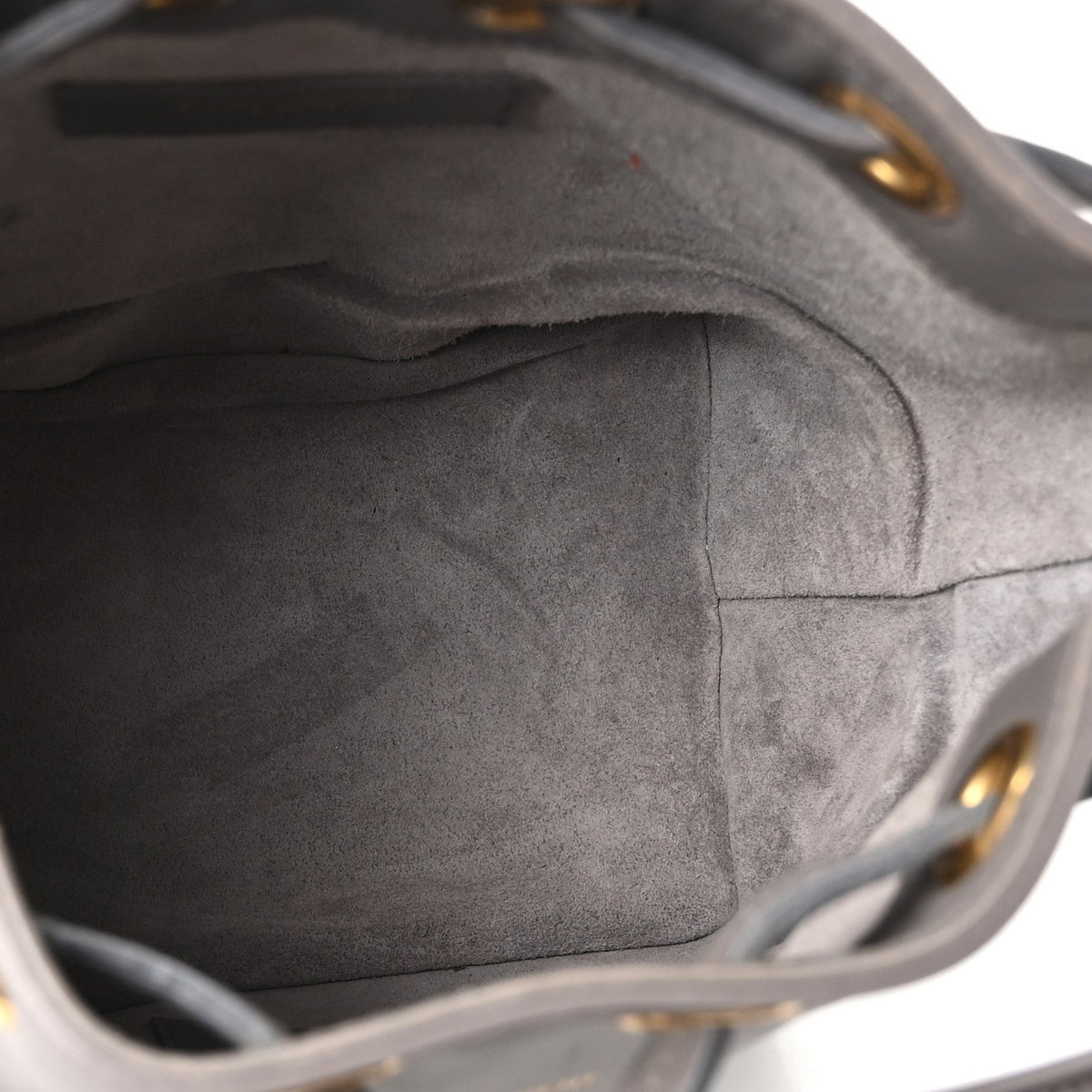 Calfskin Small Emmanuelle Bucket Bag Fog