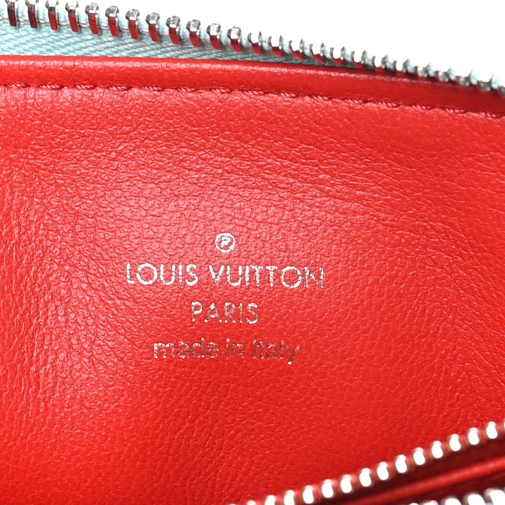 Lambskin Embossed Monogram Coussin PM Bleu