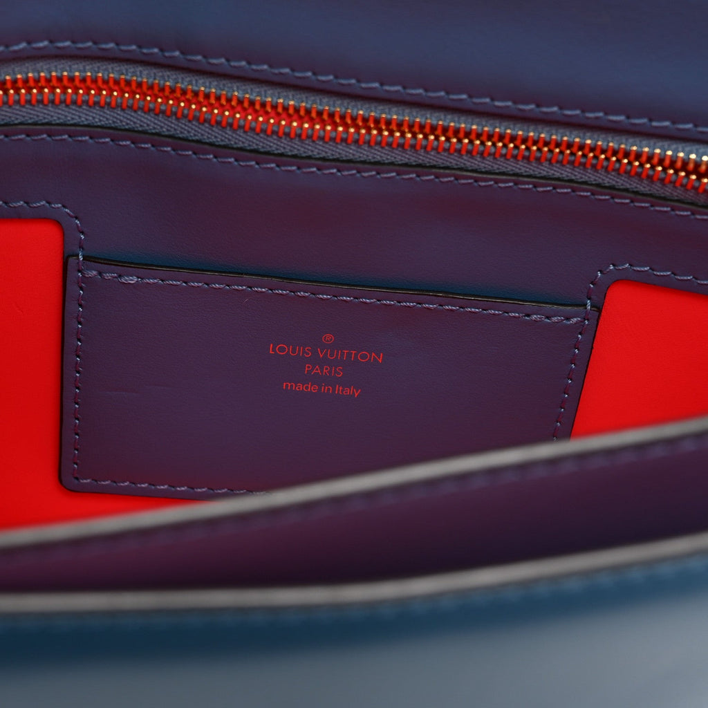 Smooth Calfskin LV Pont 9 Blue Orage