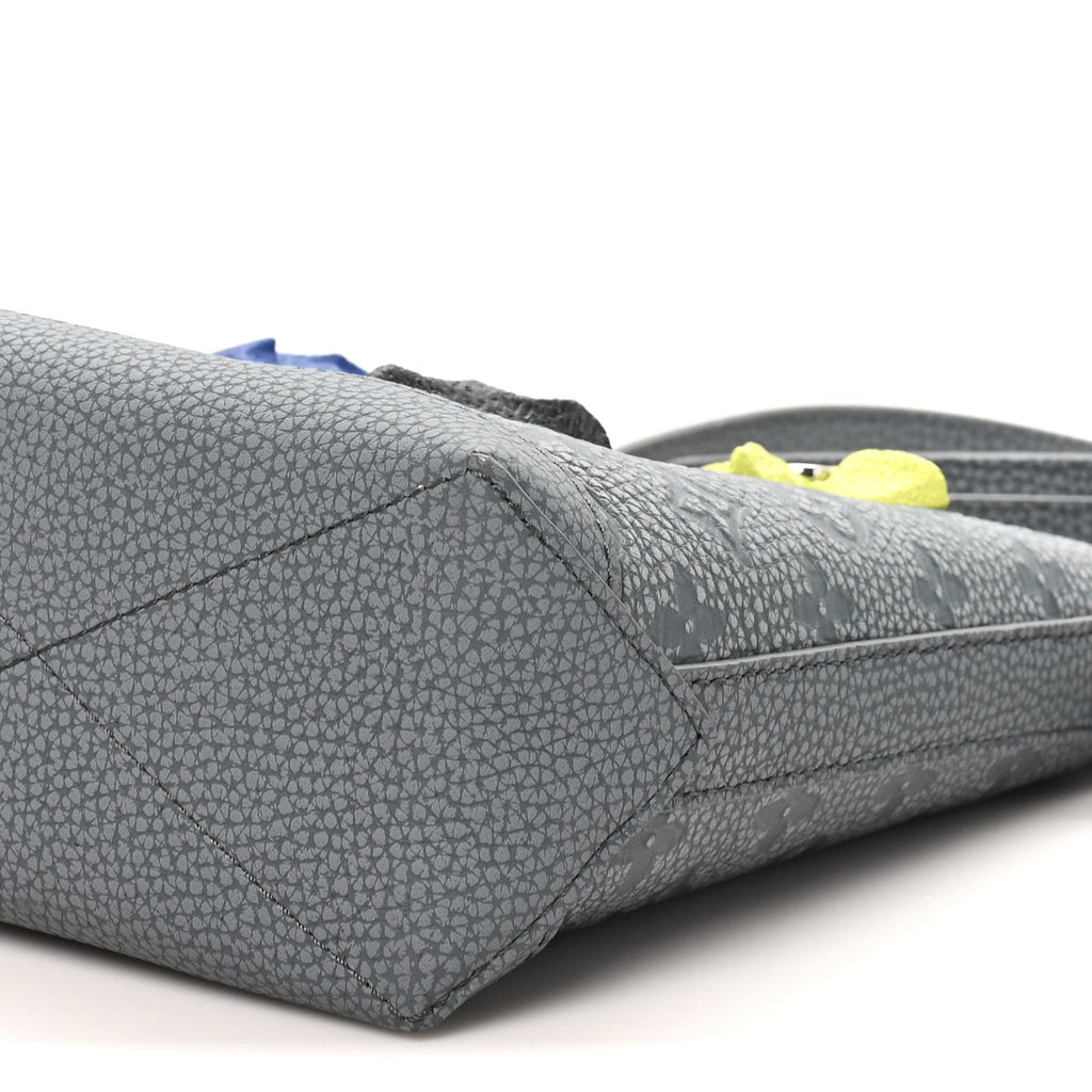 Taurillon Monogram Chalk Hobo Cruiser PM Granite Gray
