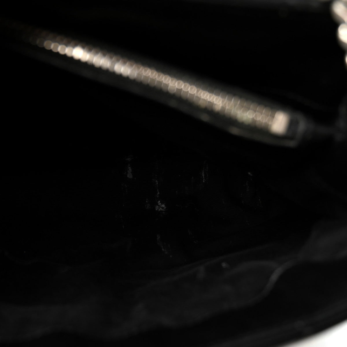 Calfskin Y Quilted Monogram Medium Loulou Chain Satchel Black