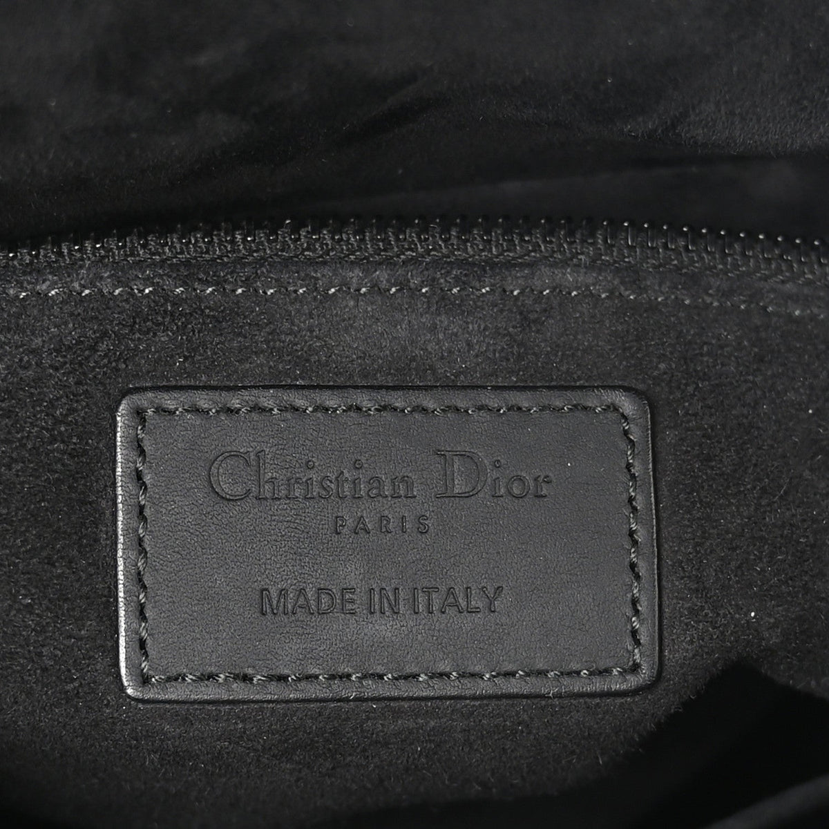 Ultra Matte Calfskin Cannage Medium Lady Dior Black