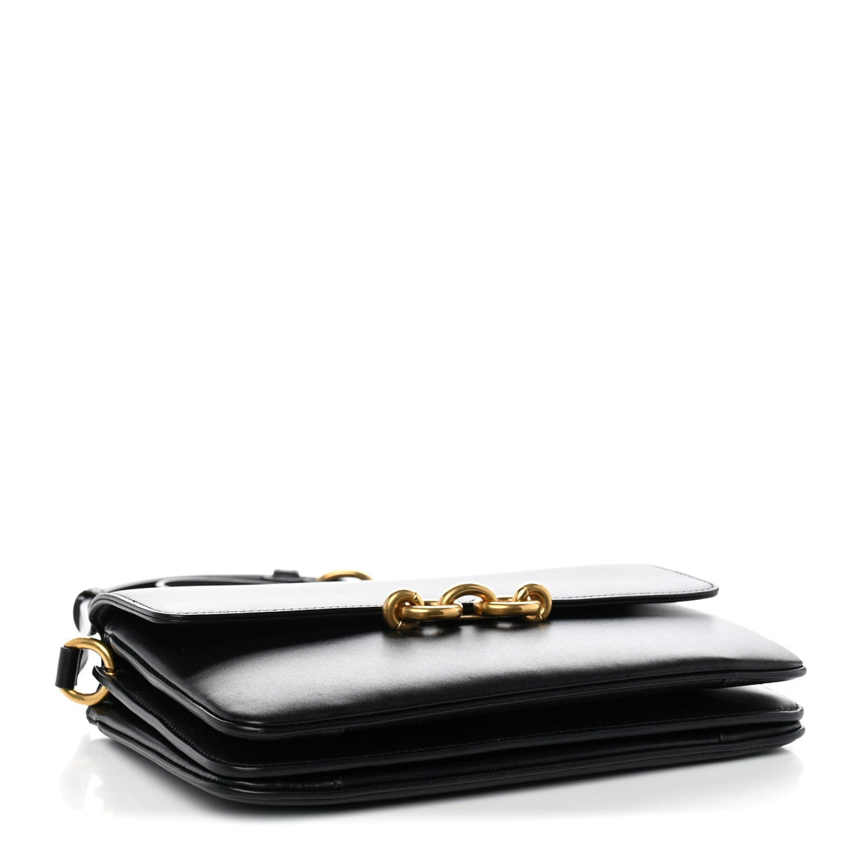 Smooth Calfskin Le Maillon Satchel Black