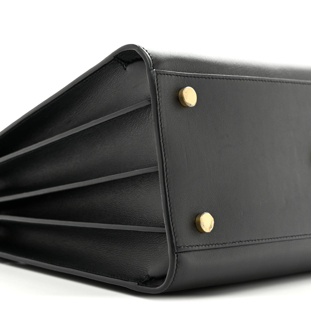 Smooth Calfskin Small Sac De Jour Black