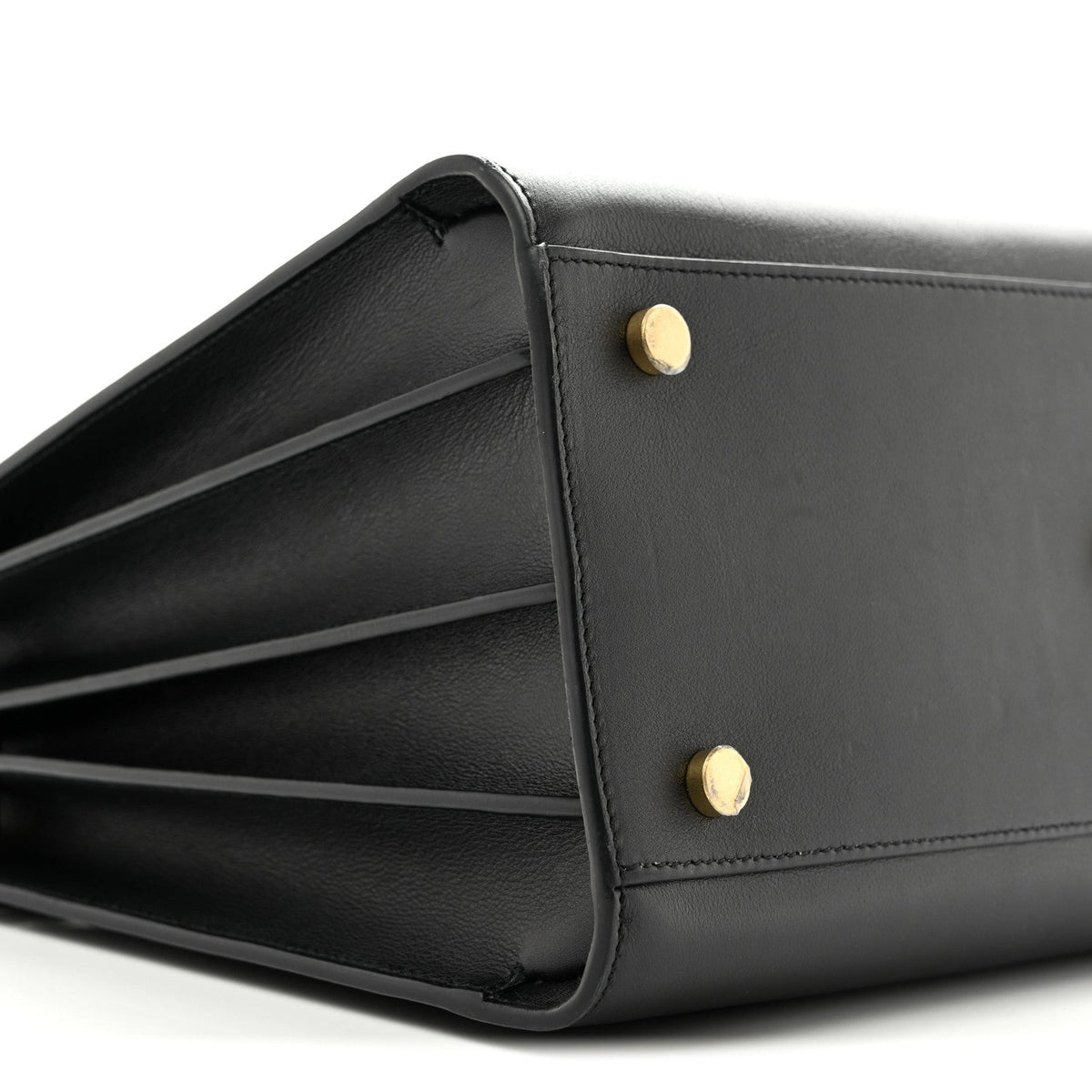 Smooth Calfskin Small Sac De Jour Black