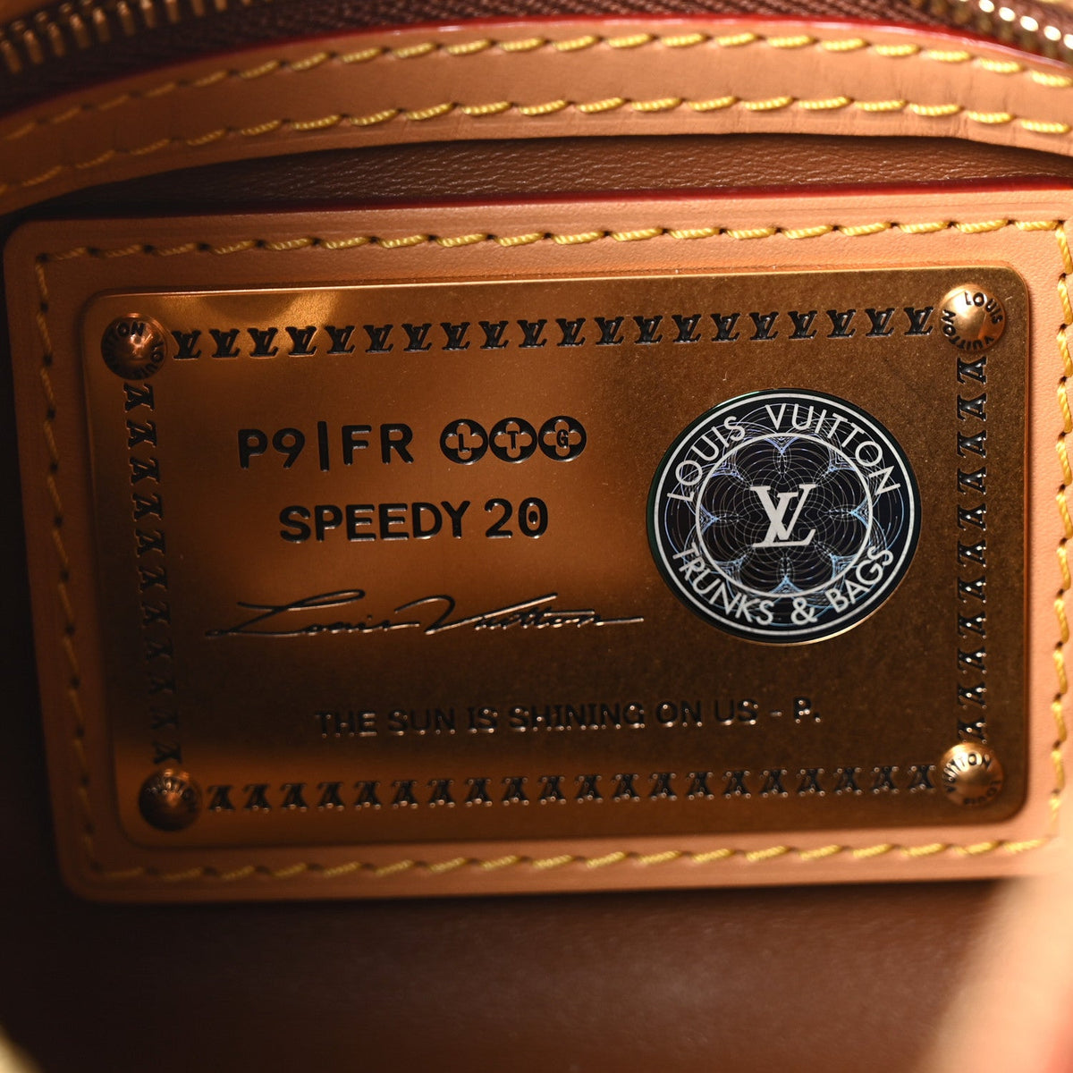 Calfskin Monogram Speedy P9 Bandouliere 20 Red