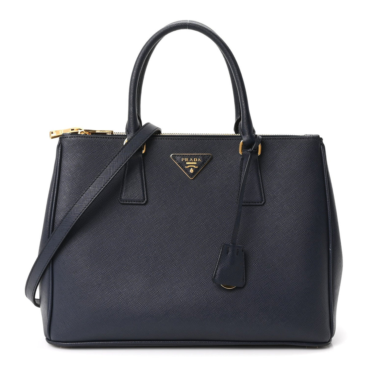 Saffiano Large Galleria Double Zip Tote Baltico