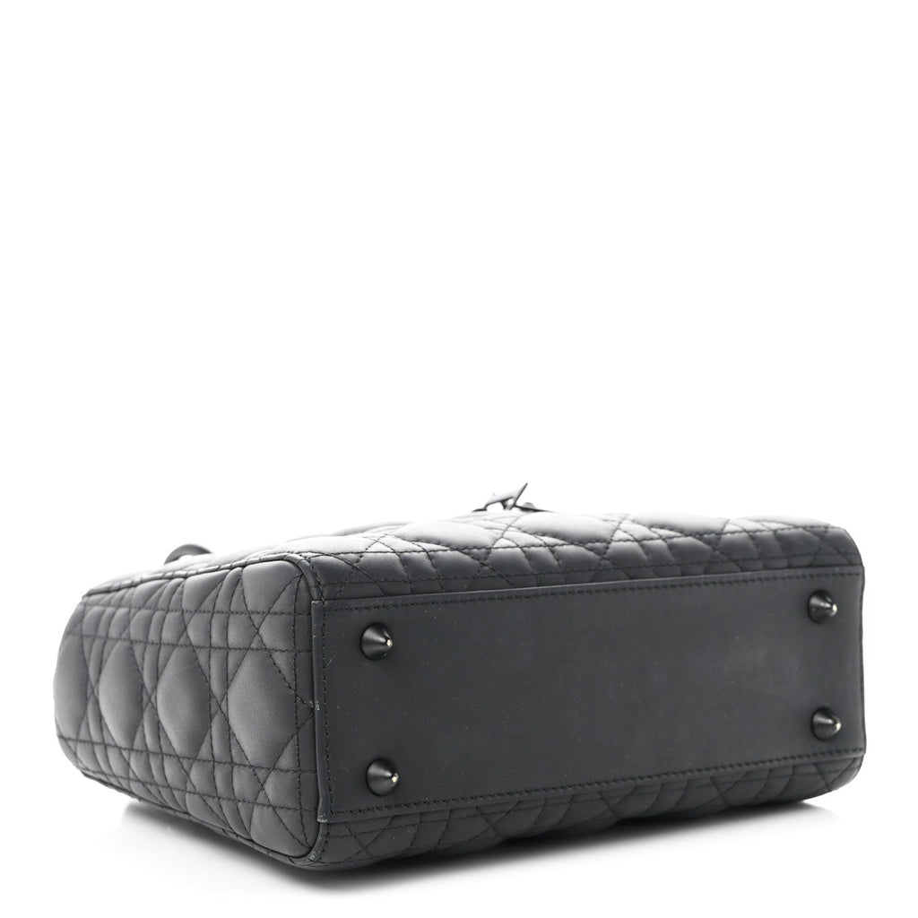Ultra Matte Calfskin Cannage Small My ABCDior Lady Dior Black