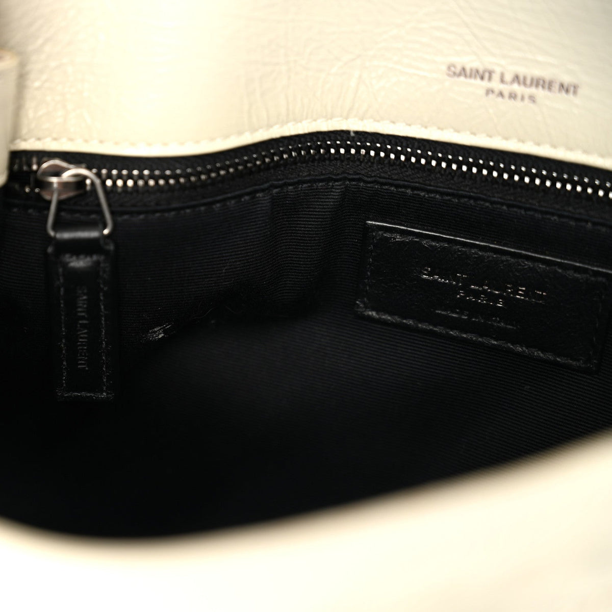 Crinkled Calfskin Matelasse Monogram Medium Niki Chain Satchel Ivory