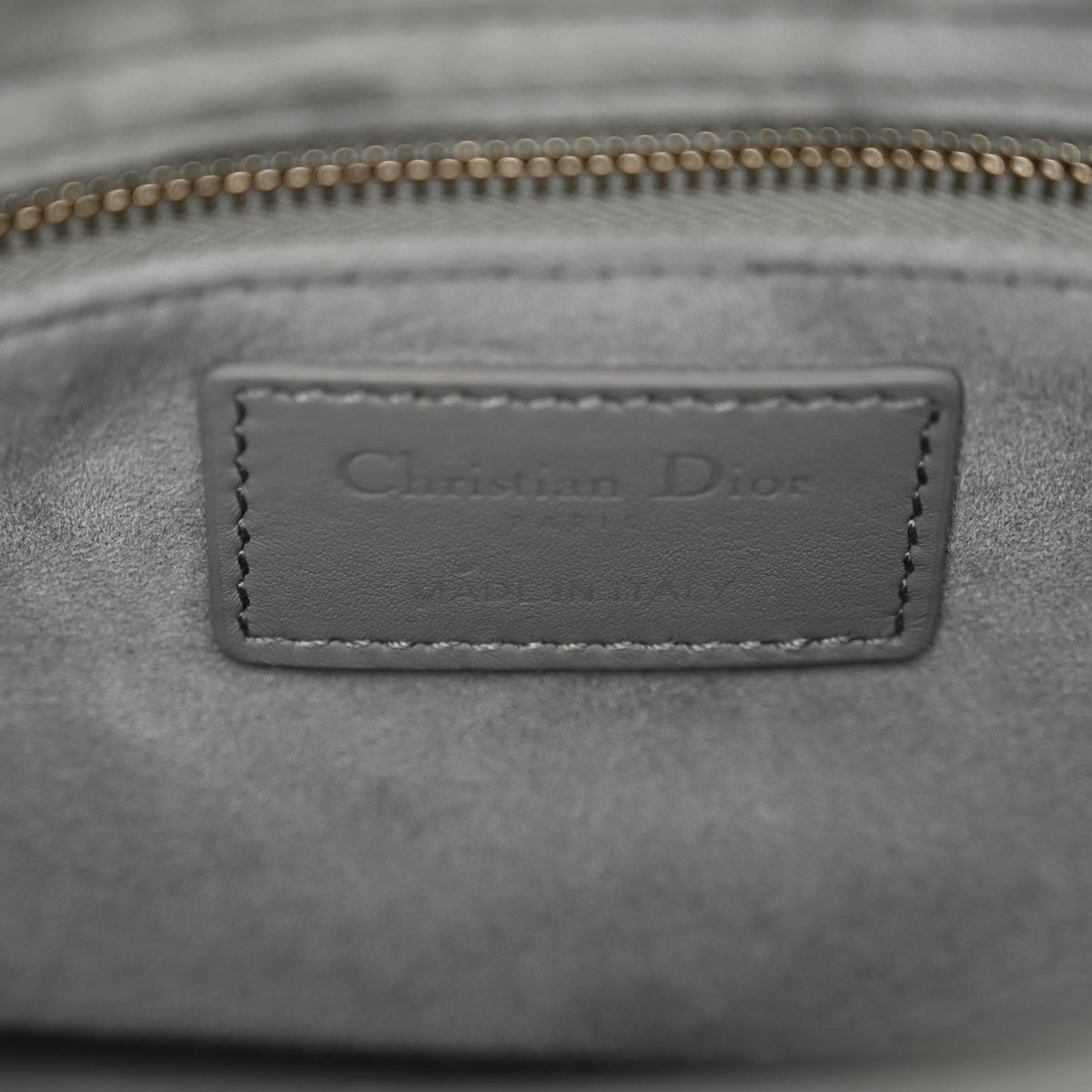 Ultra Matte Calfskin Cannage Small My ABCDior Lady Dior Grey