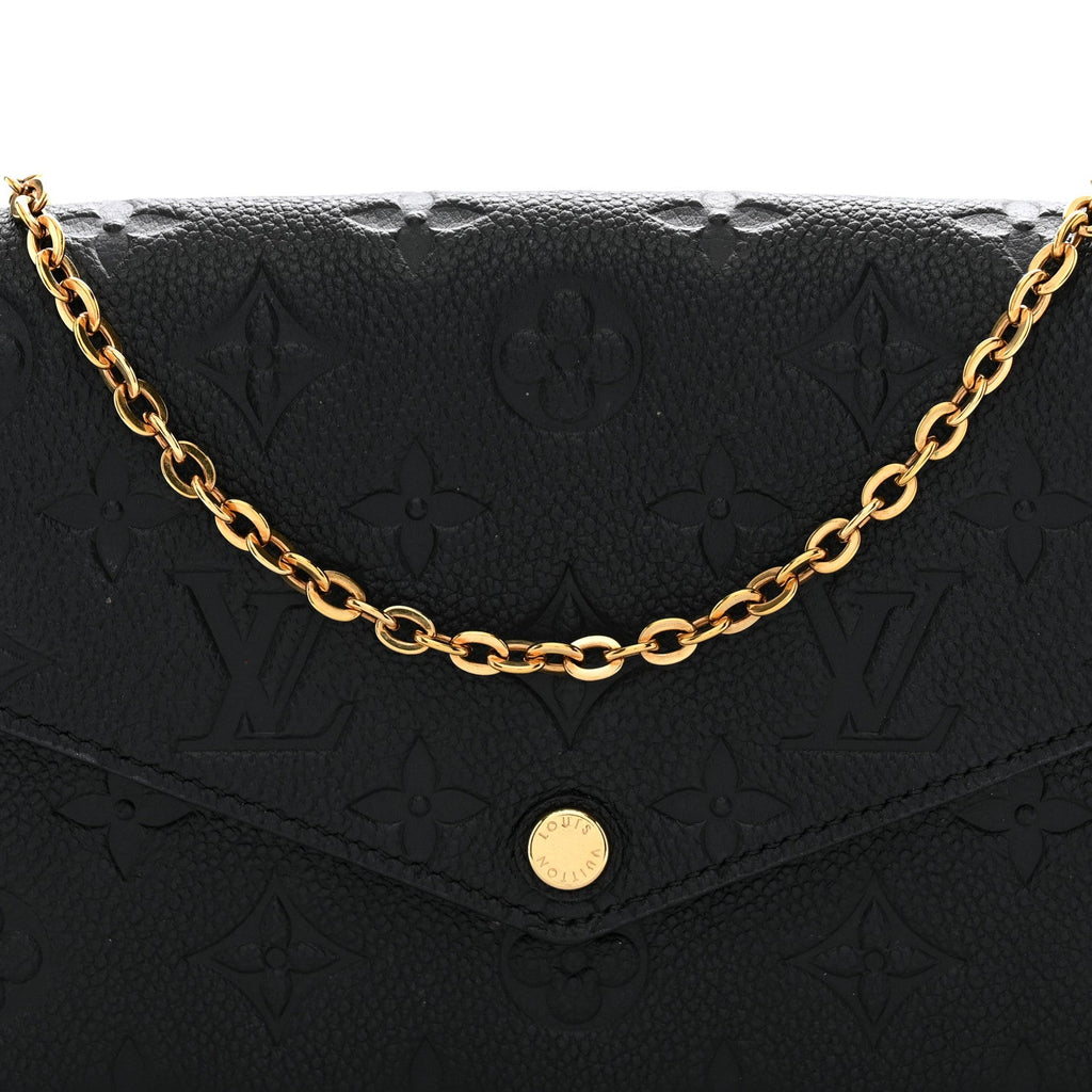 Empreinte Pochette Felicie Chain Wallet Black