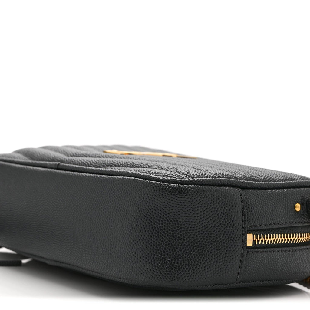 Grain De Poudre Matelasse Monogram Mini Lou Camera Bag Dark Smog