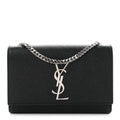 Grain De Poudre Small Monogram Kate Satchel Black