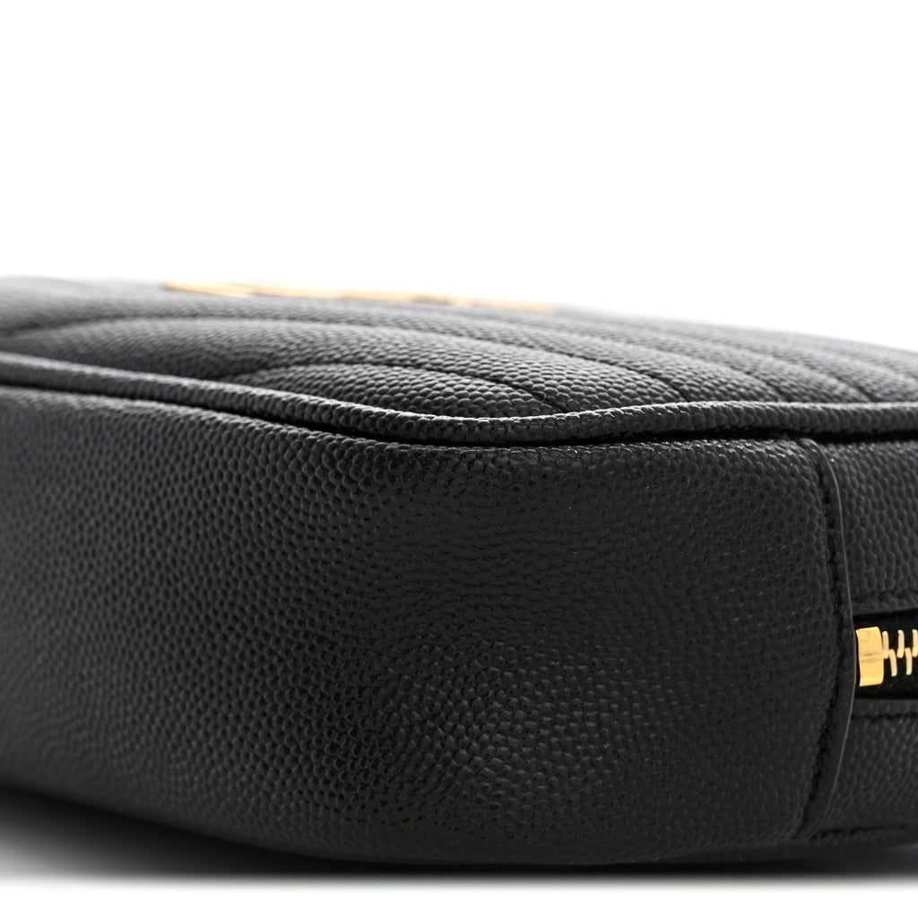 Grain De Poudre Matelasse Monogram Mini Lou Camera Bag Black
