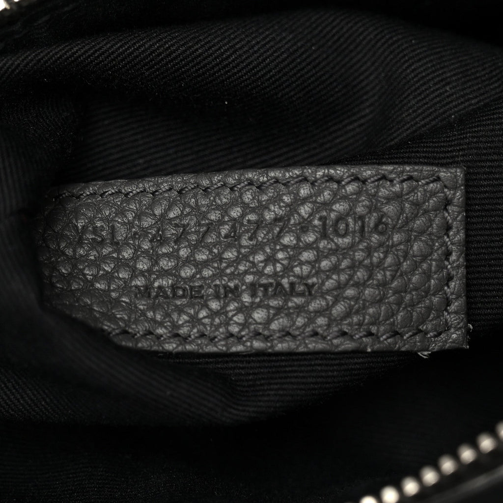 Grained Calfskin Baby Sac De Jour Souple Asphalt