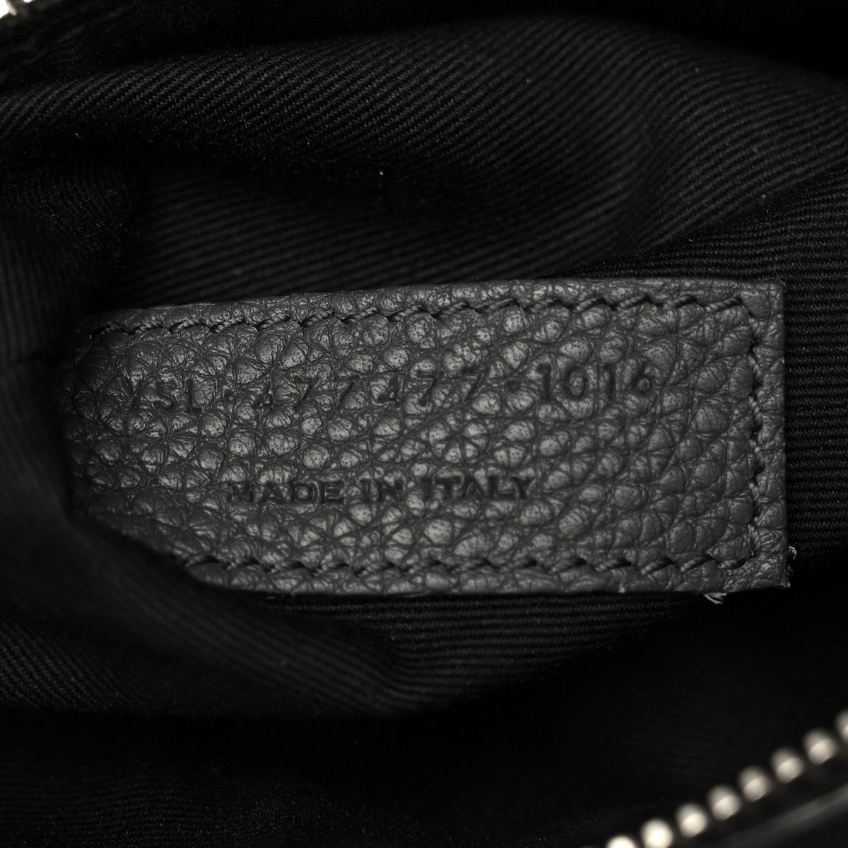 Grained Calfskin Baby Sac De Jour Souple Asphalt