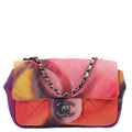 Lambskin Quilted Extra Mini Flower Power Flap Multicolor